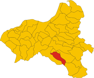 Map of comune of Acquaro (province of Vibo Valentia, region Calabria, Italy).svg