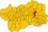 Map of comune of Châtillon (region Aosta Valley, Italy).svg