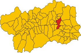 Placering af Châtillon