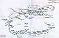 "خريطة تضاريسية للمناطق الغربية". خريطة للمناطق الغربية ملحقة بتقارير Hsi-yu-tu-chih، والتي جُمعت بناءً على أوامر صادرة من الإمبراطور تشين-لونج (Chien-lung) عام 1762. وطبقًا للتقرير الصادر عن حكومة الهند، "توضح الخريطة أن سينكيانج (Sinkiang) امتدت في الجنوب وحتى سلسلة كوين لون (Kuen Lun)". أعيد إنتاج الخريطة المذكورة سابقًا في إصدار الحكومة الهندية، أطلس الحدود الشمالية للهند صفحة 20.