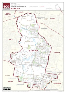 Map of the electoral district of Algester, 2017.pdf