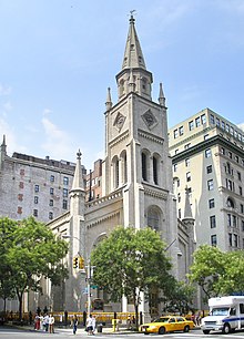 Marble Collegiate Church where the largest group of "converts" were directed Marble Church NYC.jpg