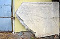 English: Roman inscription stone at the farmstead Deutsch: Römischer Inschriftstein am Wirtschaftsgebäude