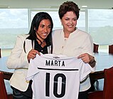 With Dilma Rousseff, President of Brazil (24 January 2011)