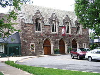The McCarter Theatre, where the Princeton Triangle Club premiers its Triangle Show. McCarter Theater2.JPG