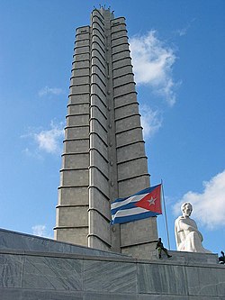 Memorial Jose Marti på Revolusjonsplassen i Havana.