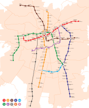 Santiago Metro map