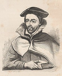 Michel de Bay (1513-1589), Augustinian Roman Catholic theologian, whose theological system known as Baianism was a forerunner to Jansenism. Michel De Bay (Baius).jpg