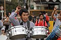 Miembro de una de las bandas participantes del festejo tradicional de Bolivia que se realiza todos los años en las calles de Buenos Aires. 47