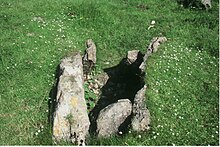 Remains of stone washing buddle at Perseverance Mine on Carsington Pasture Minphot1.jpg