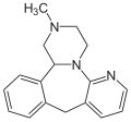 Deutsch: Struktur von Mirtazapin English: Structure of Mirtazapine