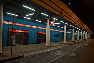<span class="mw-page-title-main">Molino Dorino (Milan Metro)</span> Milan metro station