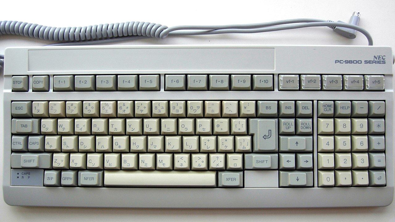 File:NEC PC-9800 series keyboard.jpg - Wikipedia