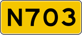 Provinz Autobahn 703 Schild}}