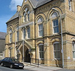 Neuadd y Dref-Town Hall, Newry Street, Holyhead - geograph.org.uk - 1413253.jpg