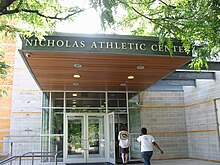 The entrance to the Nicholas Athletic Center. Nicholas Athletic Center Entrance.JPG