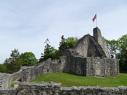 So kommt man zu Ruine Neu-Schellenberg mit den Öffentlichen - Mehr zum Ort Hier