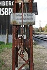 Alter, noch funktionstüchtiger Fahrleitungsschalter im Bahnhof Bad Gleichenberg