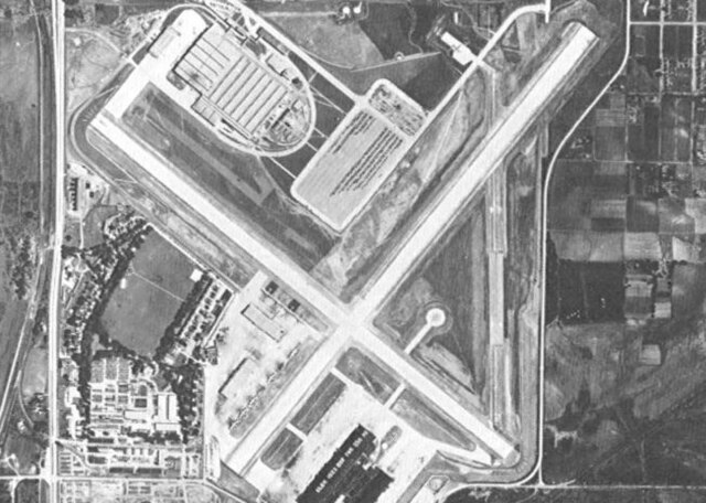 Offutt in the mid-1940s as a war production plant for the Glenn L. Martin company
