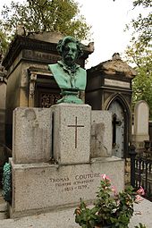 Гроб на Thomas Couture, (1879). Париж, гробище Пер Лашез.