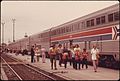 Hi-Level lounge and coaches on the Southwest Limited in 1974.