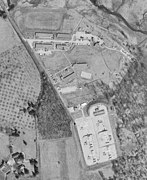 overhead photograph of the missile launch site area