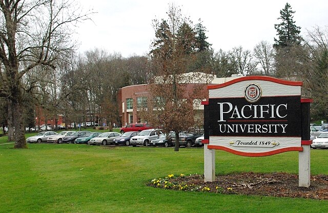 Entrance to Pacific University