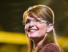 Governor Palin campaigning in Dover, New Hampshire, October 2008 PalinInDover.JPG