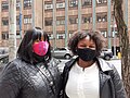 Women wear home-made masks during the COVID19 Pandemic