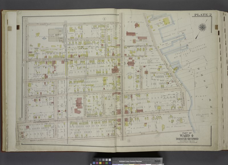 File:Part of Ward 4. (Map bound by Chestnut Ave, Bay St (New York Ave), Sylvaton Ter., Edgewater St (Bay St), Bulkhead Line, Maryland Ave, Tompkins Ave, Pennsylvania Ave) NYPL1646269.tiff