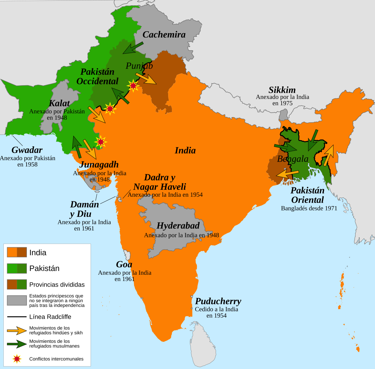 Resultado de imagen de DESCOLONIZACION INDIA