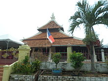 Loudspeaker in a mosque in Melaka, Malaysia. Peringgit Mosque.JPG