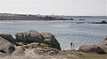 L'Île Vierge et ses deux phares vus depuis Guissény