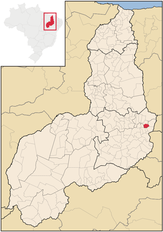 Localização de Alegrete do Piauí no Piauí