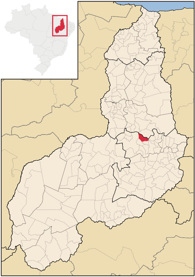 Localização de Ipiranga do Piauí no Piauí