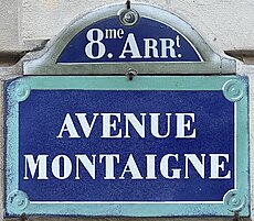 File:Paris 75008 Avenue Montaigne 17 et 19 x Rue du Boccador