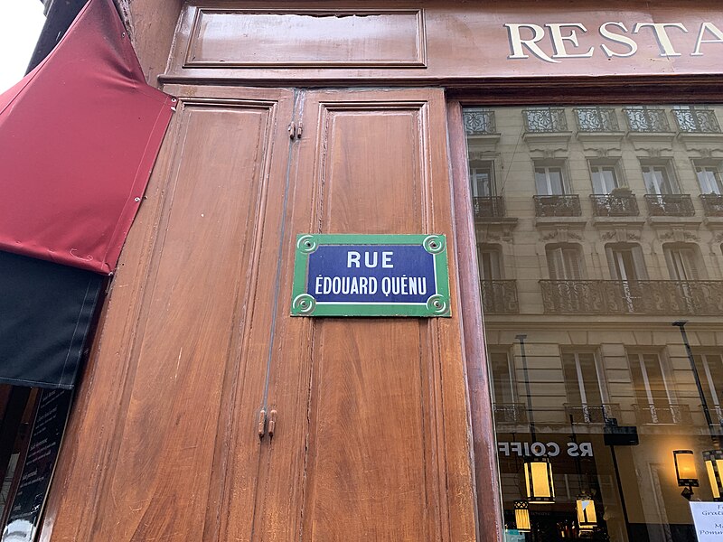 File:Plaque Rue Édouard Quénu - Paris V (FR75) - 2021-07-27 - 2.jpg