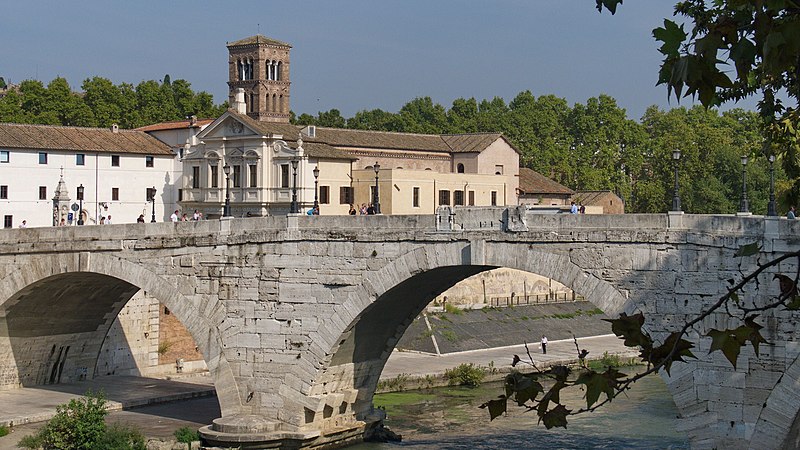 File:Ponte Cestio dal Tevere.jpg