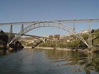 <span class="mw-page-title-main">Maria Pia Bridge</span> Bridge in Porto/Vila Nova de Gaia, Portugal