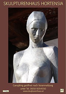 Hortensia: Poster of Sculpture House Hortensia, showing Grosse Form Daria, Bronze, 2018-2019 Poster Grosse Form Daria.jpg