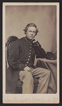 Private Charles H. Sanborn of Co. A, 6th New Hampshire Infantry Regiment. From the Liljenquist Family Collection of Civil War Photographs, Prints and Photographs Division, Library of Congress Private Charles H. Sanborn of Co. A, 6th New Hampshire Infantry Regiment in uniform LCCN2017659643.jpg