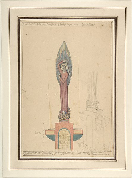 File:Proposed Statue of St. Michael for St. Patrick's Church, Dumbarton MET DP804283.jpg