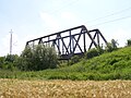 Polski: Most kolejowy na Pysznej