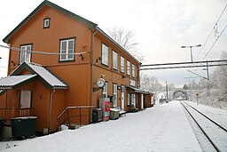 Røykens station längs Spikkestadlinjen