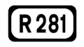 File:R281 Regional Route Shield Ireland.png