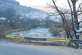 Der Fluss Doftana in Teșila