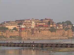 Ramnagar Fort home of maharajas of benaras state , built on the banks of Ganges by raja balwant singh Ramnagar Fort view.JPG