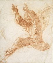 Preparatory drawing by Raphael Raphaels ashmolean angel.jpg