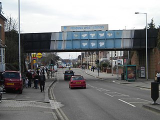 Oxford Road, Reading a major arterial road in Reading, UK