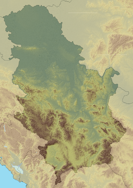 Mappa di localizzazione: Serbia